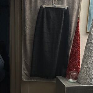 Elegant Black A-Line Skirt